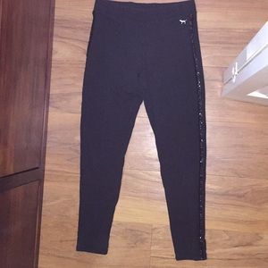 Black sequin leggings